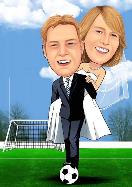 Fußball Braut