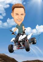 Spaß auf dem Quad