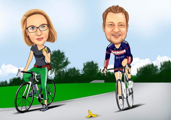 Fahrrad mit Hinternissen