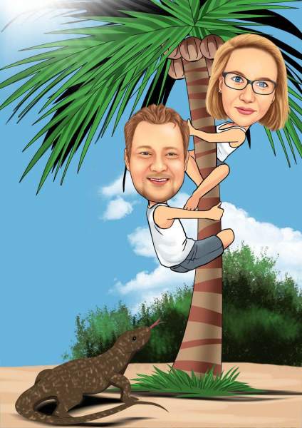 Auf die Palme