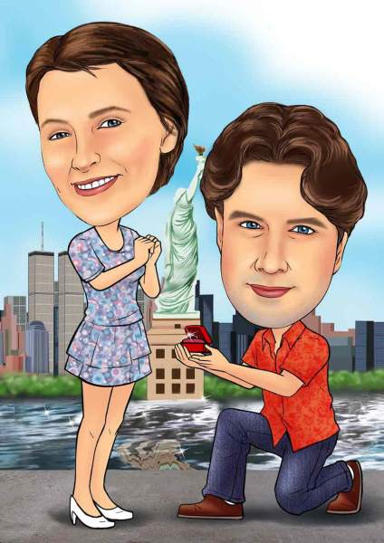 Heiratsantrag in New York