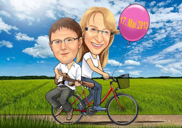 Fahrradtour mit der geliebten