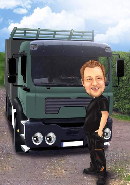 Der Lastwagenfahrer