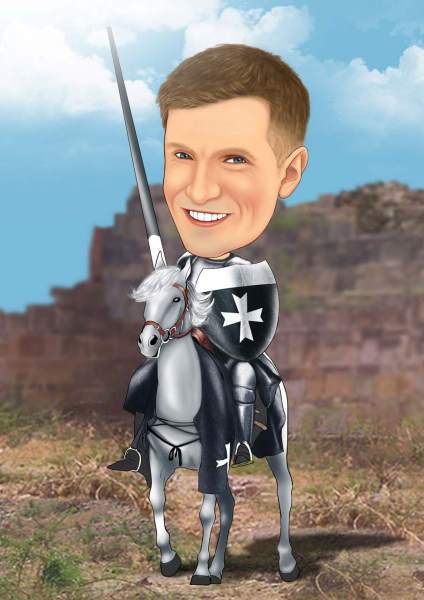 Ritter bereit für den Kampf
