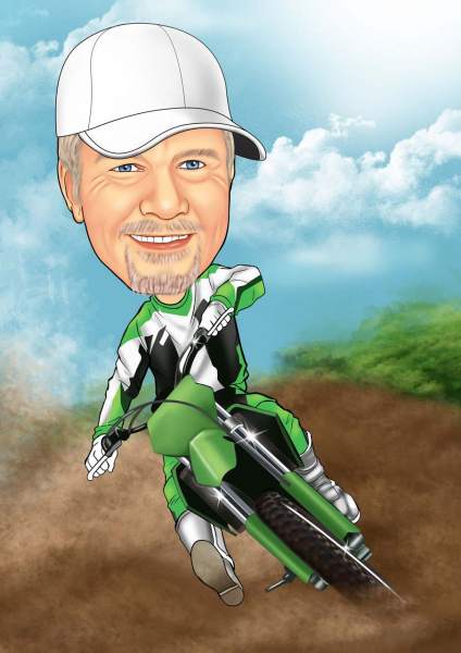 Der Motocross Fahrer