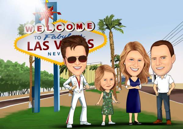 Las Vegas/Foto mit Elvis Presley