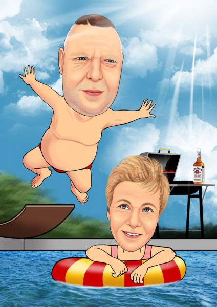 Kopfsprung vom Dreier