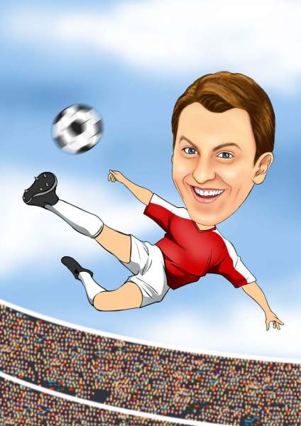 Volley Schuss
