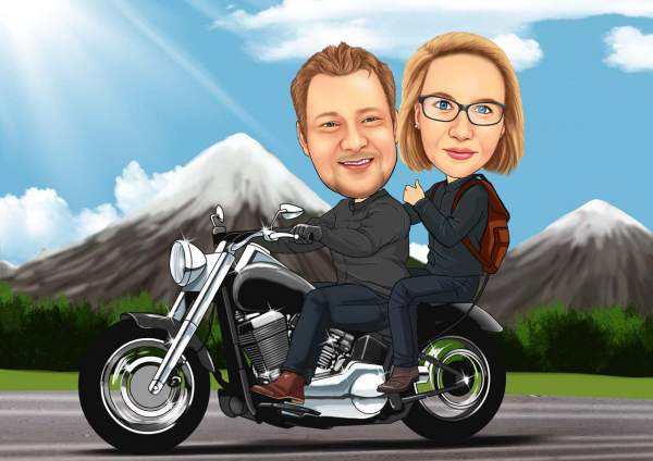 Mit dem Motorrad in die Berge