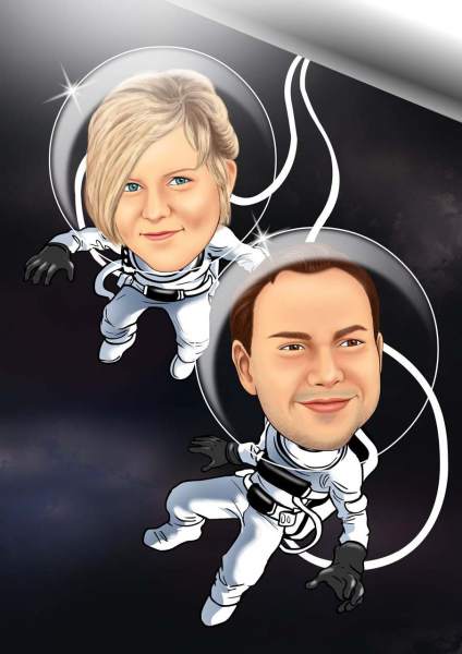 Schwerelose Astronauten