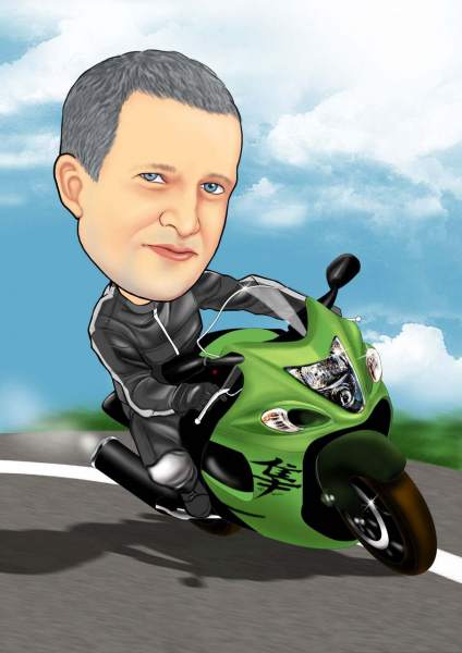 Der Motorradrennfahrer