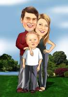 Familienfoto im Park
