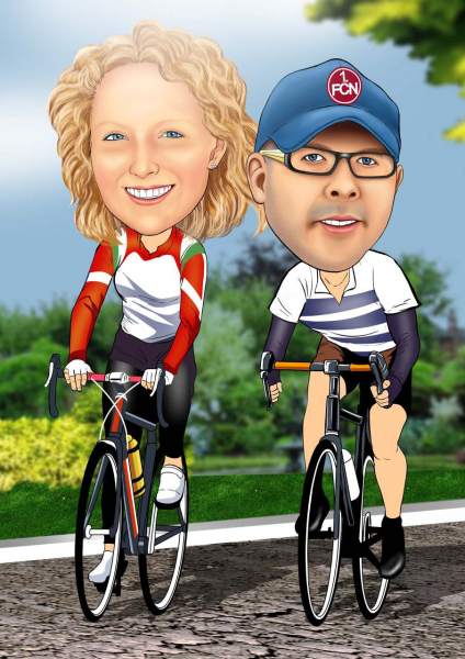 Fahrradtour zu zweit