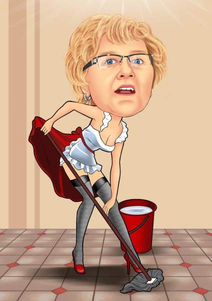 Sexy Putzfrau
