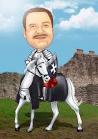 Das weiße Pferd und sein Ritter