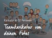 Teamkarikatur ab 10 Personen