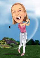 Abschlag beim Golf