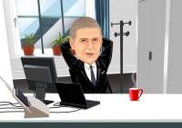 Entspannter Boss